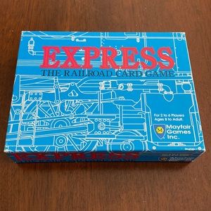 Express The Railroad Card Game Mayfair Games trains 8+ vintage strategy HTF EUC